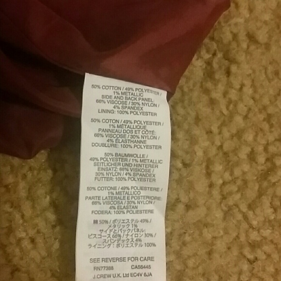 J. Crew Burgundy & Tweed Fit and Flare Dress NWOT - Picture 4 of 6